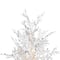 7.5ft. Pre-Lit Flocked Twig Artificial Christmas Tree, Warm White LED Lights